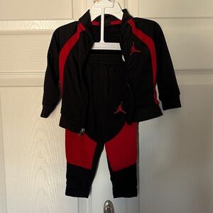 Jordan Kids Matching Set in Black and Red